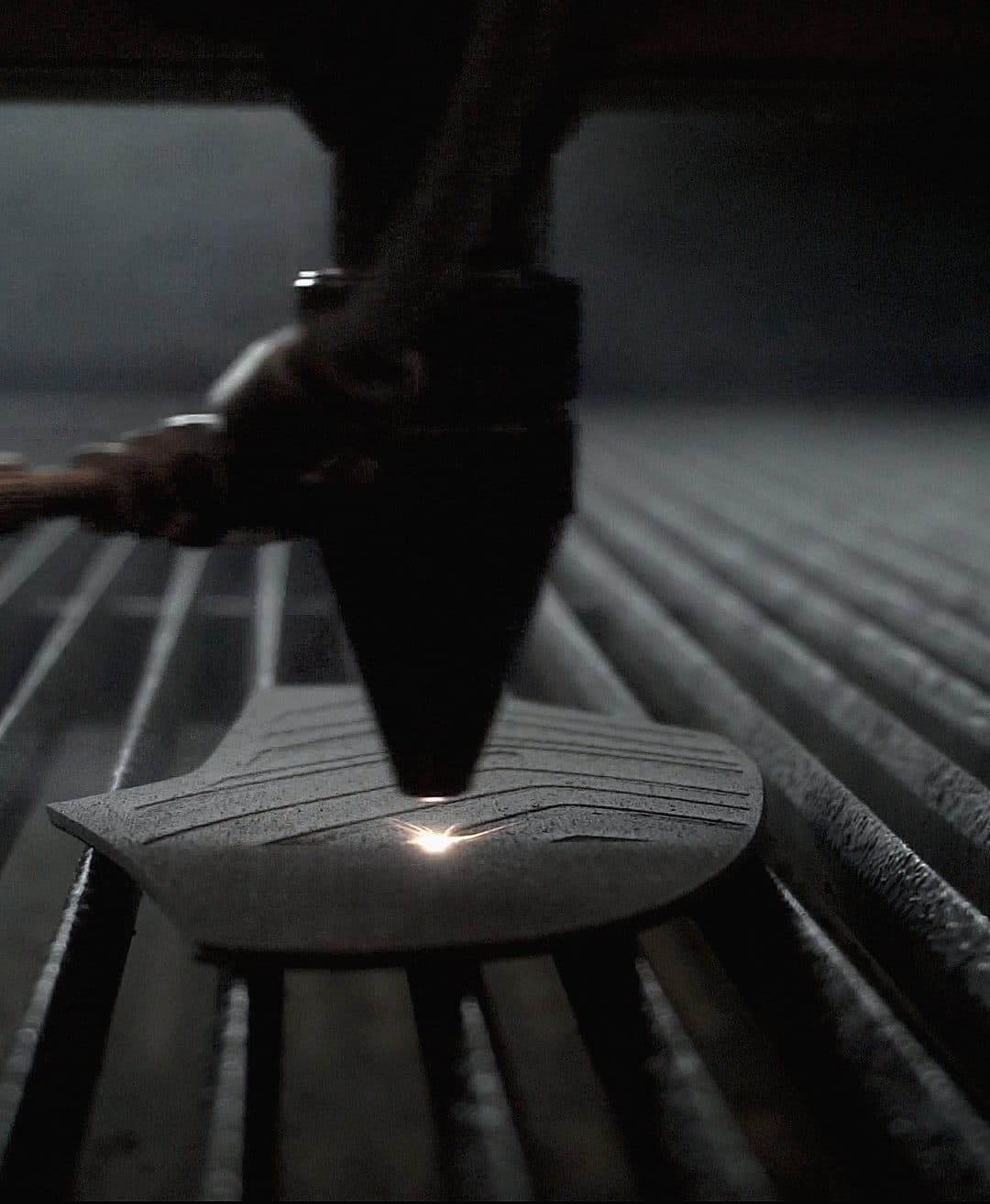 Laser cut of the instep prototype